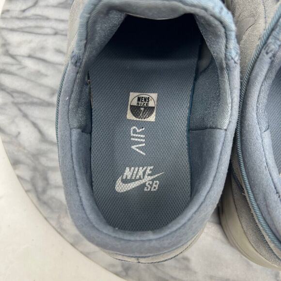 Nike Mens 7 Skateboarding Shoes SB Stefan Janoski Max Leather Blue 685299-406 - Picture 10 of 13